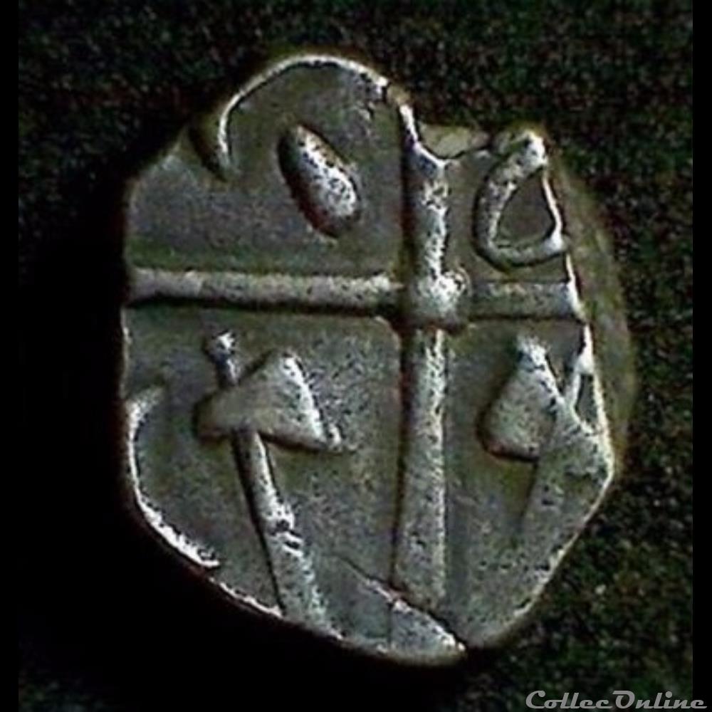 Savès 35 - Drachme à la tête Cubiste monnaie antique gauloise saves 35 drachme a la tete cubiste