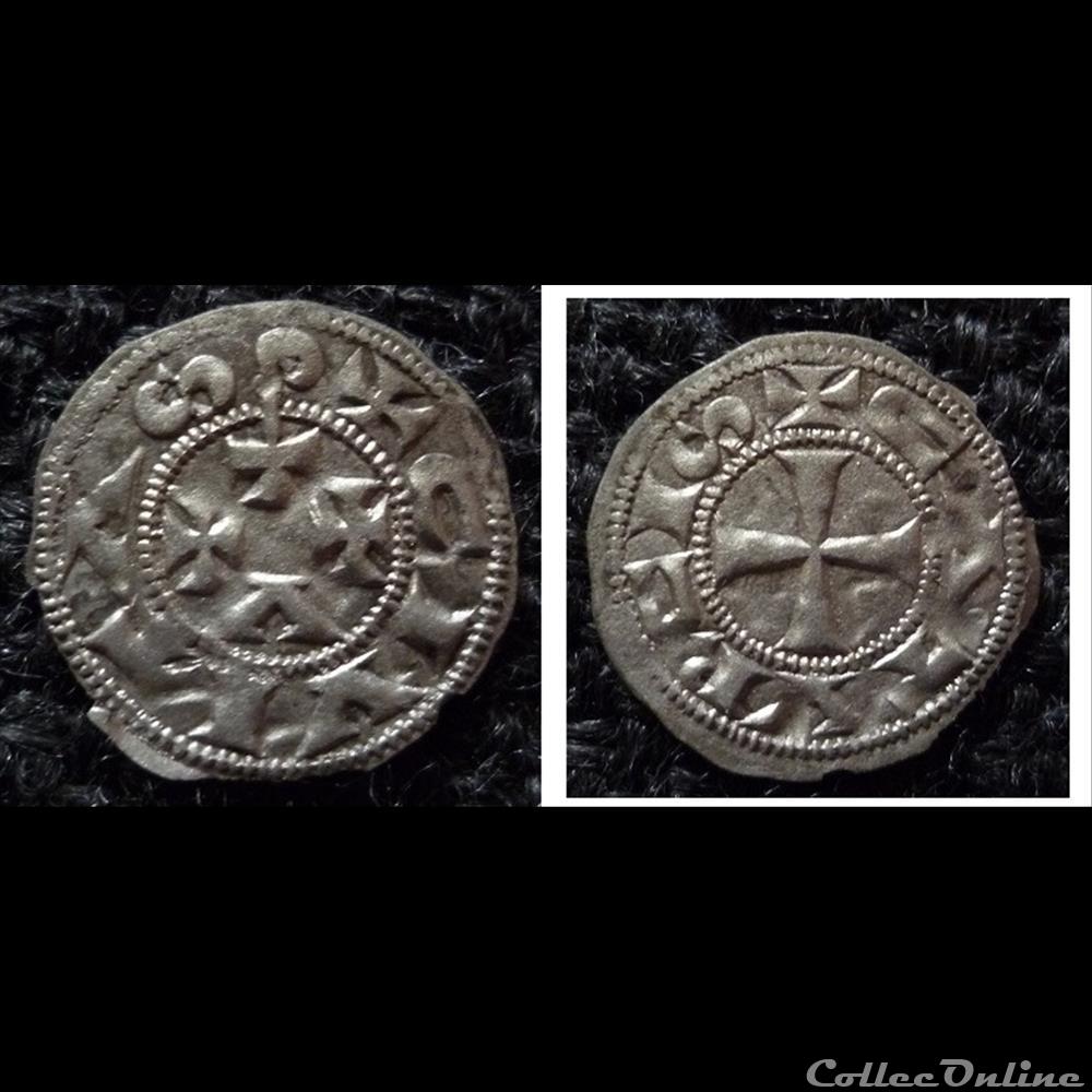 Languedoc - ÉVÊCHÉ ET CITÉ DE CAHORS - Denier ANONYME (XIIIe siècle) monnaie france feodale languedoc eveche et cite de cahors denier anonyme xiiie siecle