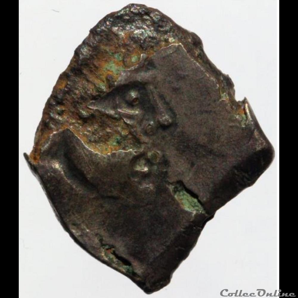 Savès 457 - Drachme au cheval, “Courantillos”, ANTIIIOS/COVRA monnaie antique gauloise saves 457 drachme au cheval courantillos antiiios covra