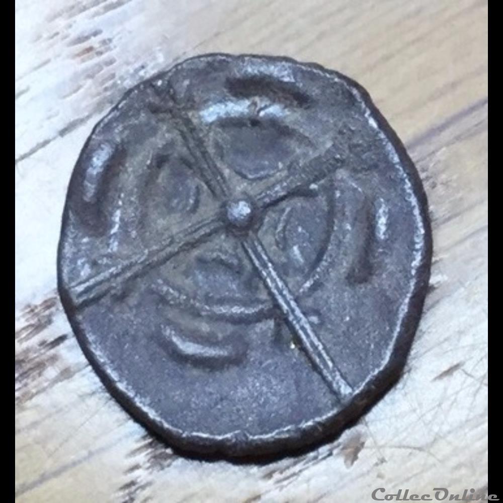 Savès 486 - Drachme imitation de Rhodé monnaie antique gauloise saves 486 drachme imitation de rhode