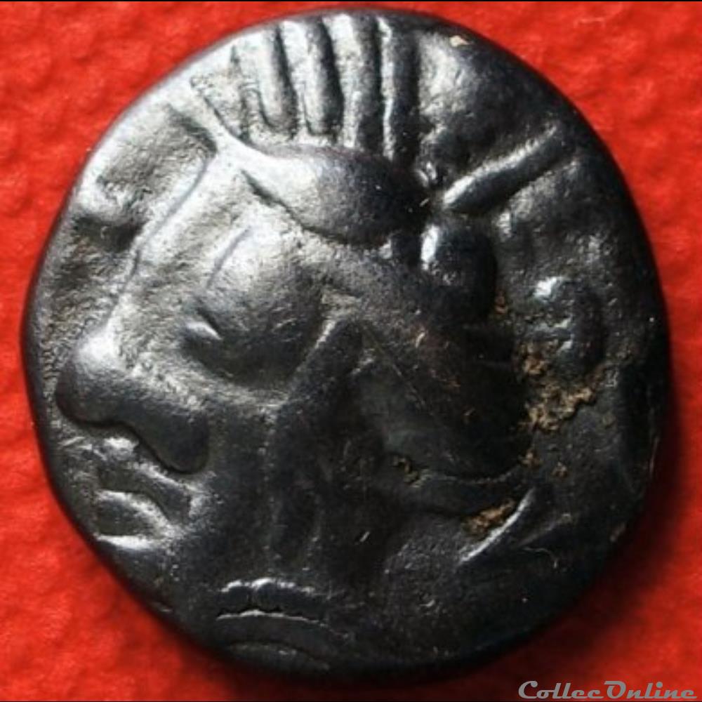Savès 486 - Drachme imitation de Rhodé monnaie antique gauloise saves 486 drachme imitation de rhode