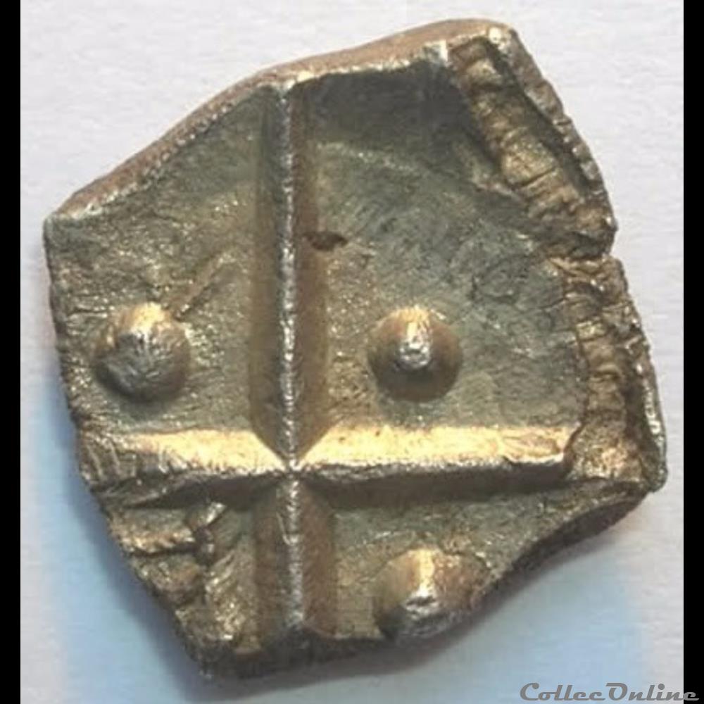 Savès 390 et 257 - Drachme au triskèle monnaie antique gauloise saves 390 et 257 drachme au triskele