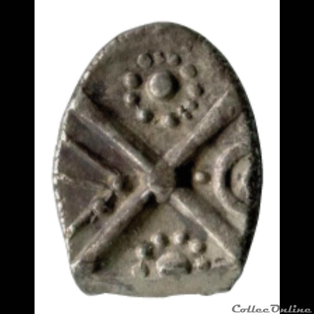 Savès 134 - 135 -136 - Drachme à la tête triangulaire monnaie antique gauloise saves 134 135 136 drachme a la tete triangulaire