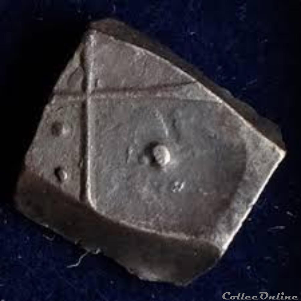 Savès 390 et 257 - Drachme au triskèle monnaie antique gauloise saves 390 et 257 drachme au triskele