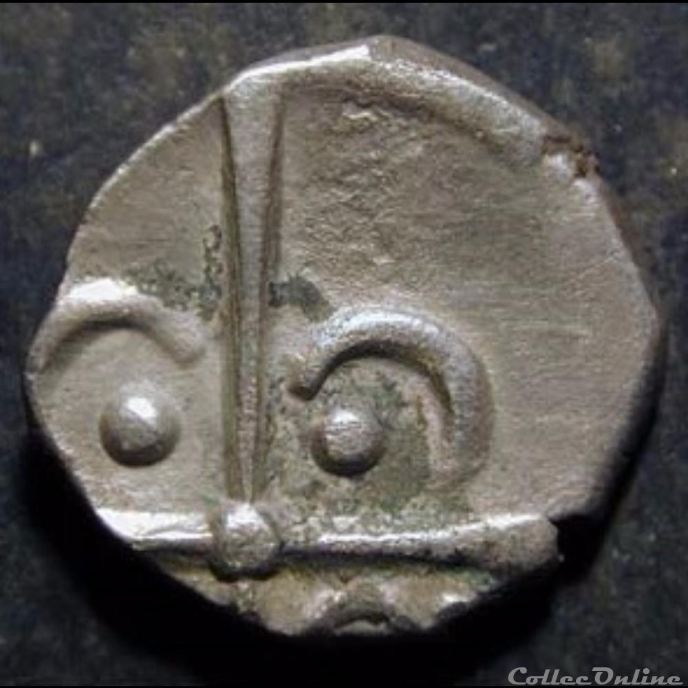 Savès 82 - Drachme à la tête Négroïde monnaie antique gauloise saves 82 drachme a la tete negroide
