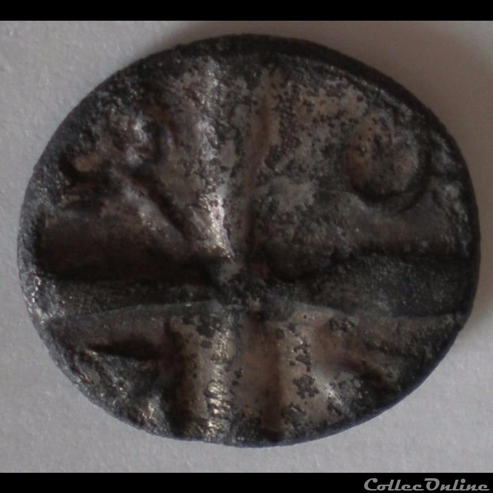 Savès 213 - Drachme au type de Belvès monnaie antique gauloise saves 213 drachme au type de belves