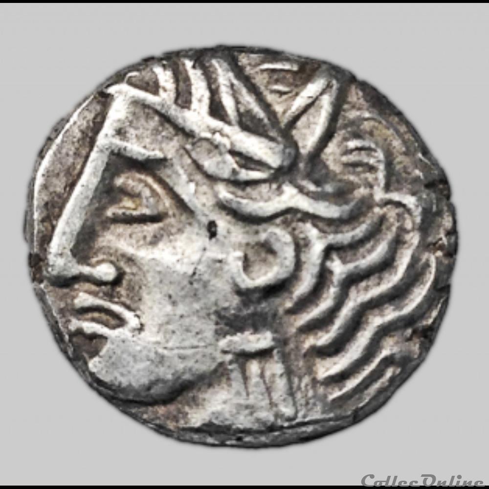 Savès 483 - Drachme imitation de Rhodé monnaie antique gauloise saves 483 drachme imitation de rhode