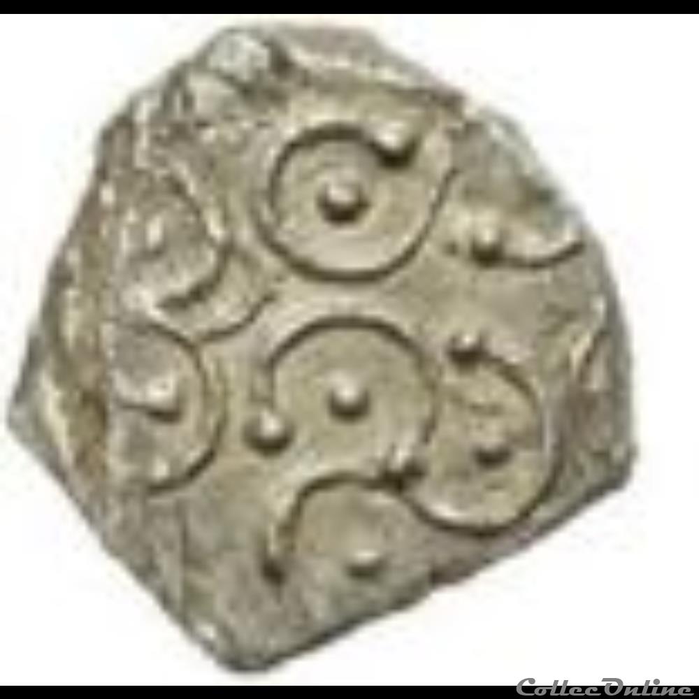 Savès 390 et 257 - Drachme au triskèle monnaie antique gauloise saves 390 et 257 drachme au triskele