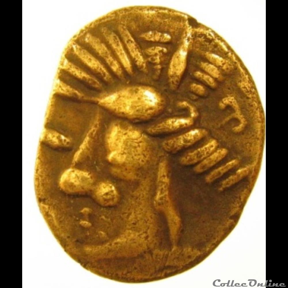 Savès 486 - Drachme imitation de Rhodé monnaie antique gauloise saves 486 drachme imitation de rhode