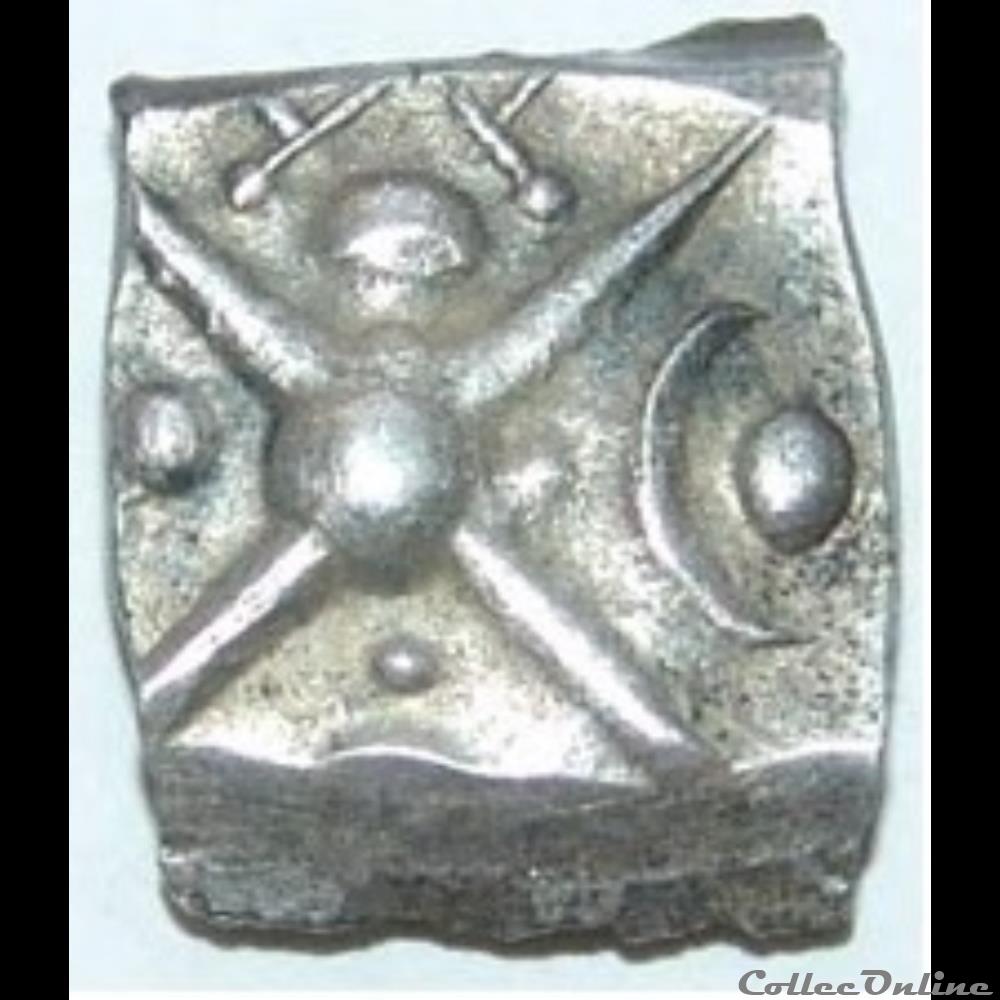 Savès manque - Drachme au M monnaie antique gauloise saves manque drachme au m