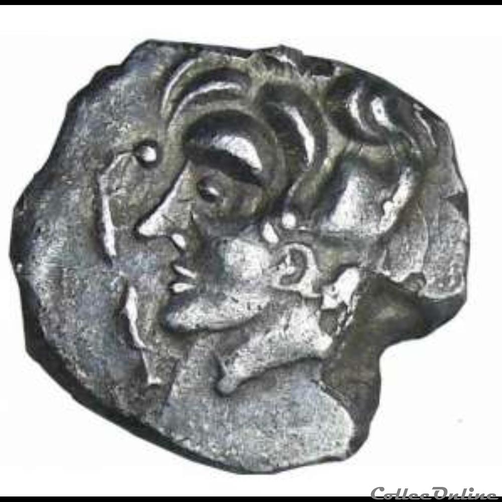 Savès 271 - Drachme de style Languedocien monnaie antique gauloise saves 271 drachme de style languedocien