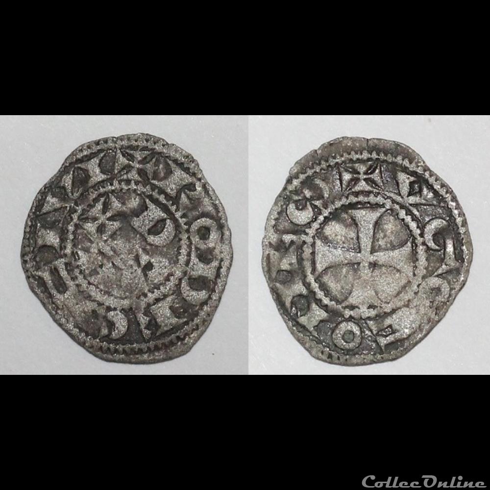 Languedoc - COMTÉ de RODEZ - OboleHugues II et III monnaie france feodale languedoc comte de rodez obolehugues ii et iii