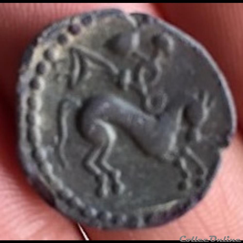 monnaie antique gauloise imitation emporion a la victoire