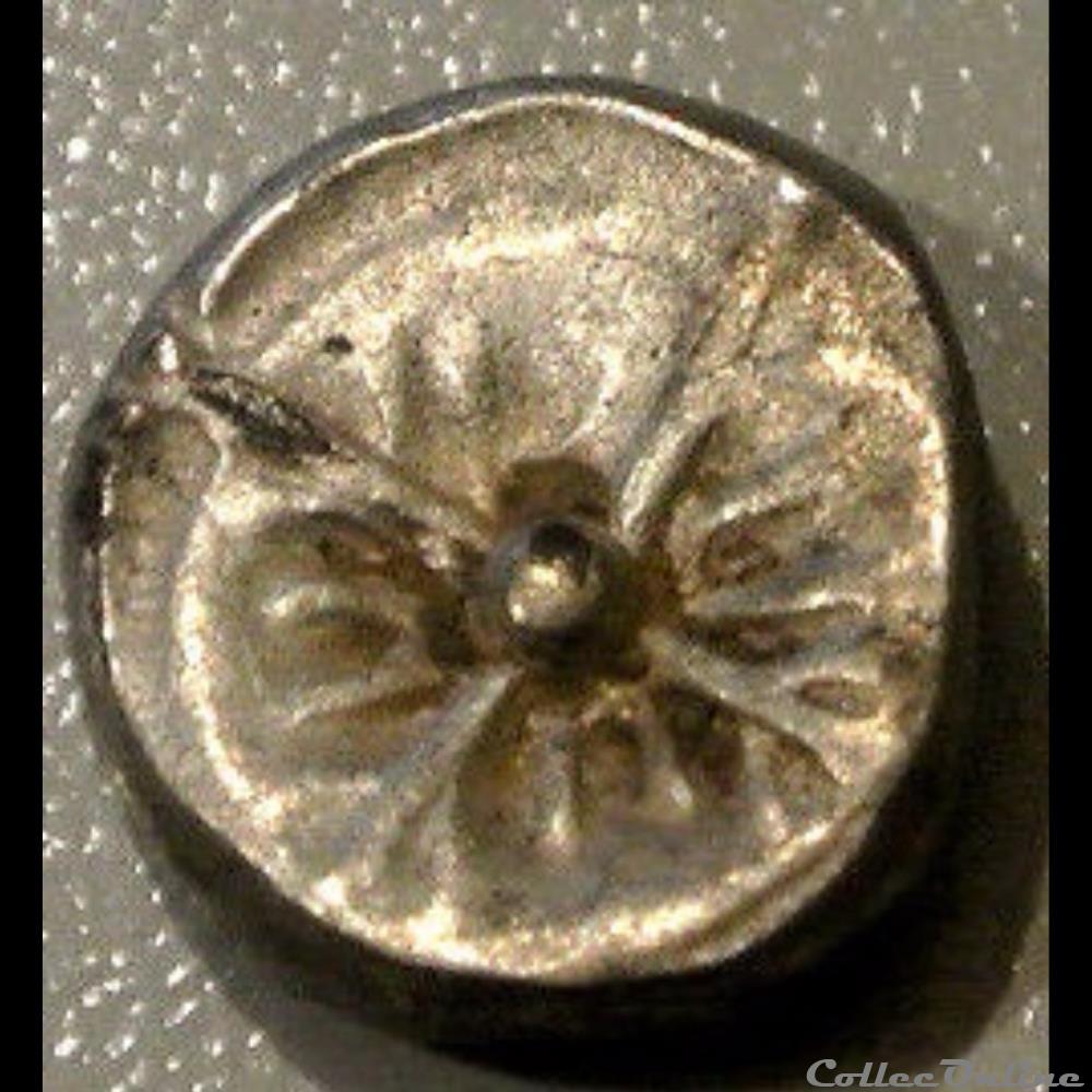 Savès 483 - Drachme imitation de Rhodé monnaie antique gauloise saves 483 drachme imitation de rhode