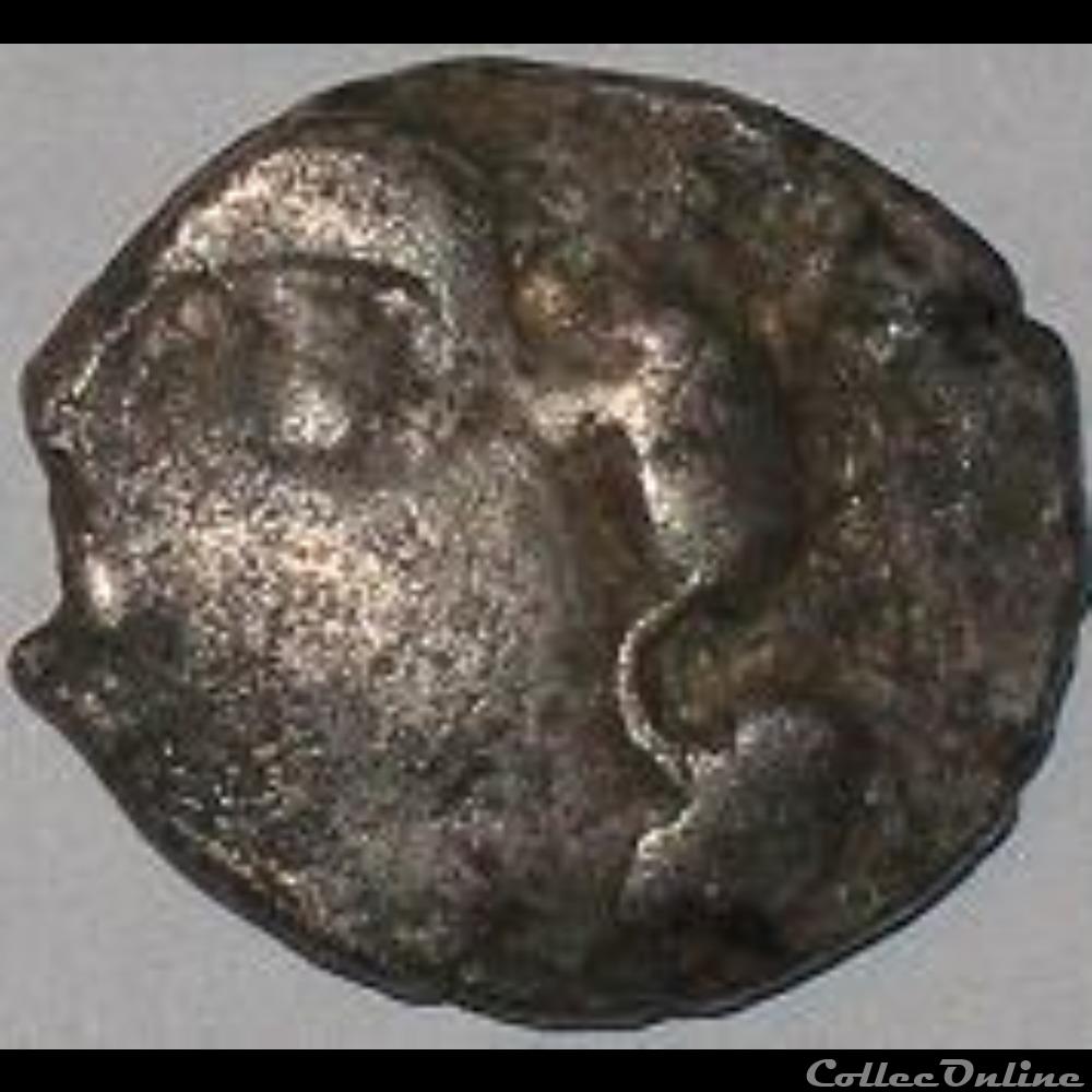 Savès 233 - Drachme au type de Belvès monnaie antique gauloise saves 233 drachme au type de belves