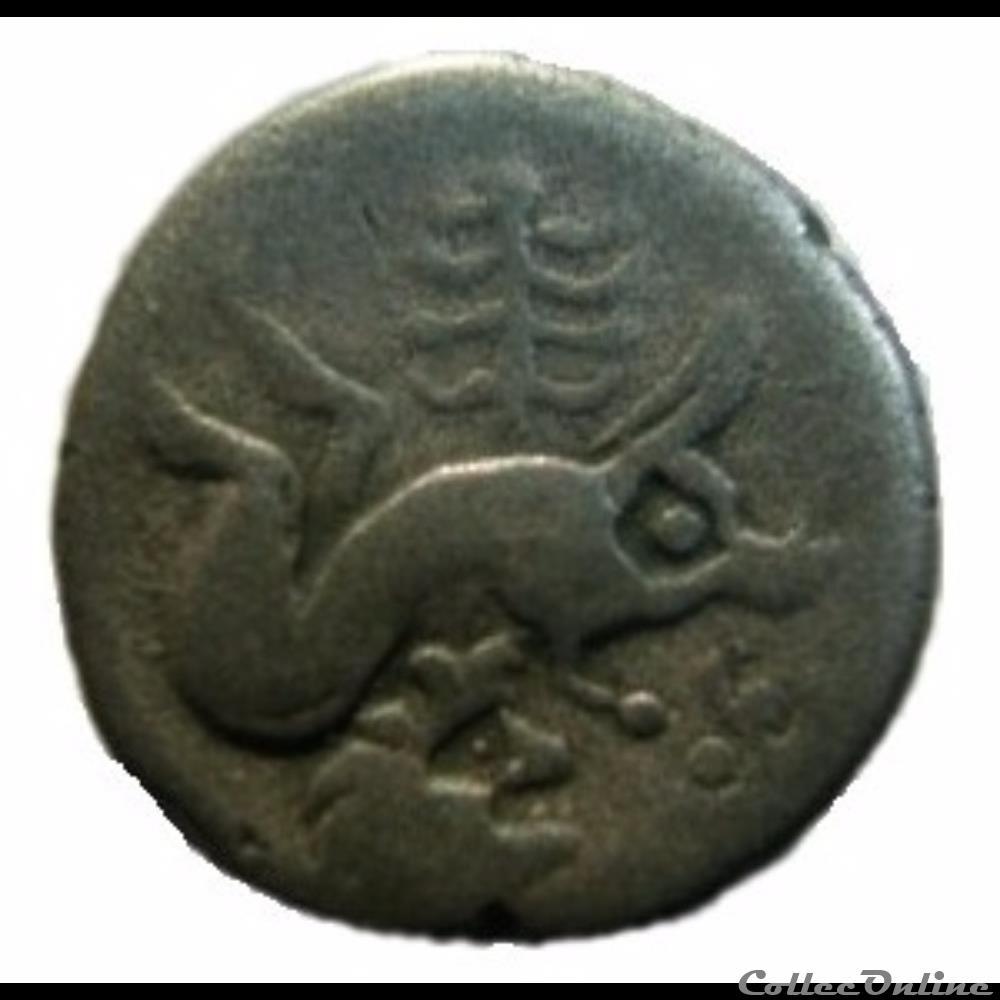LT 4309 var - Drachme au sanglier monnaie antique gauloise lt 4309 var drachme au sanglier