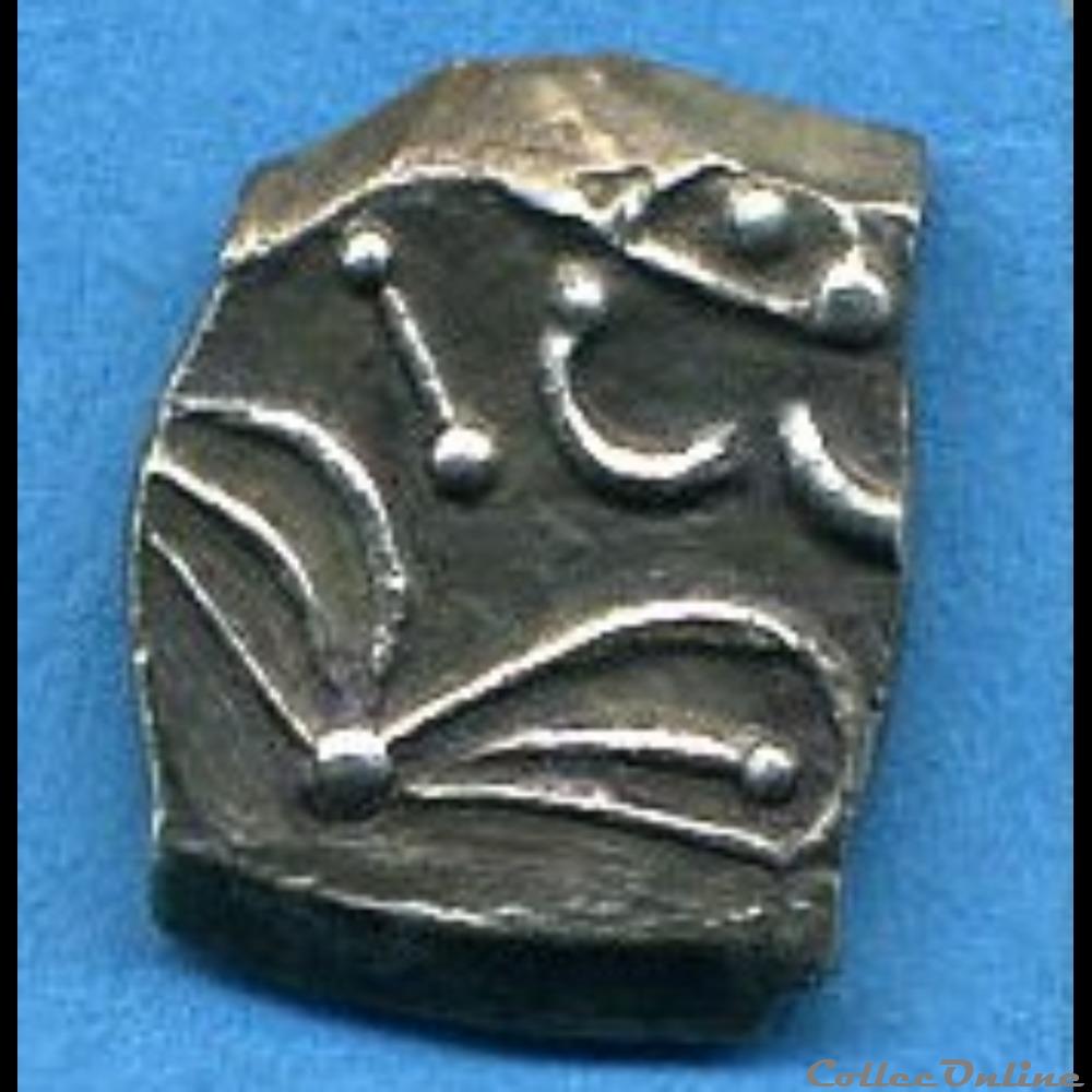 Savès manque - Drachme au M monnaie antique gauloise saves manque drachme au m