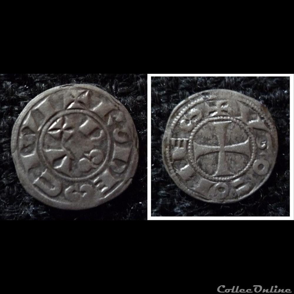 Languedoc - COMTÉ de RODEZ - Denier Hugues II et III monnaie france feodale languedoc comte de rodez denier hugues ii et iii