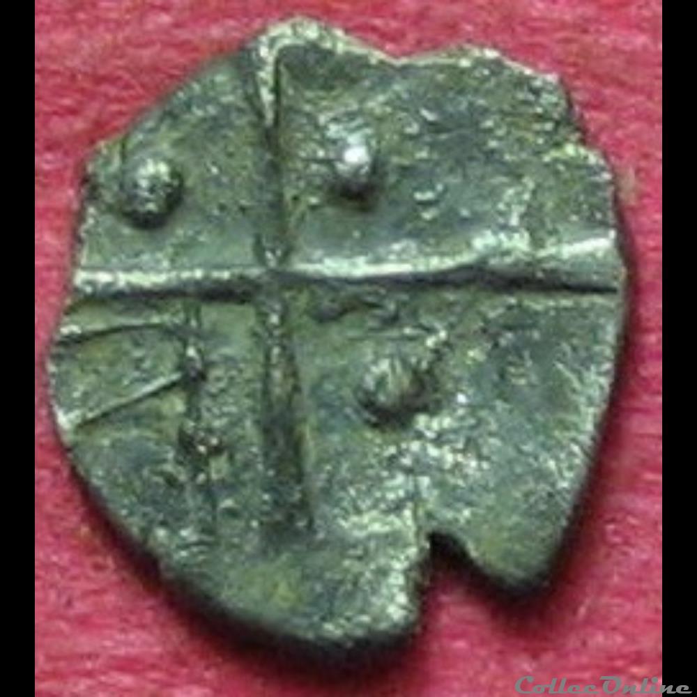 Savès assimilable 390 et 257 - Obole au triskèle monnaie antique gauloise saves assimilable 390 et 257 obole au triskele