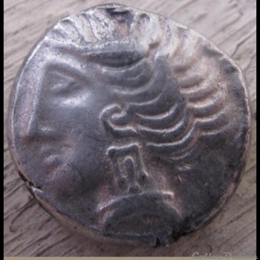 Savès 483 - Drachme imitation de Rhodé monnaie antique gauloise saves 483 drachme imitation de rhode