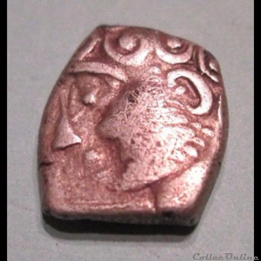 Savès incertain - Drachme de type Flamboyant monnaie antique gauloise saves incertain drachme de type flamboyant