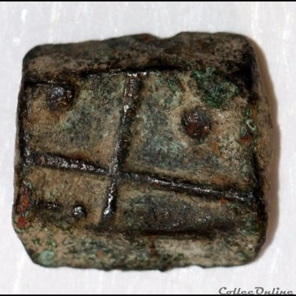 Savès 390 et 257 - Drachme au triskèle monnaie antique gauloise saves 390 et 257 drachme au triskele