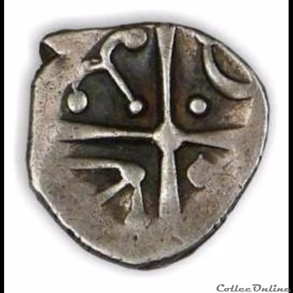 Savès 243 - Drachme de Cuzance monnaie antique gauloise saves 243 drachme de cuzance