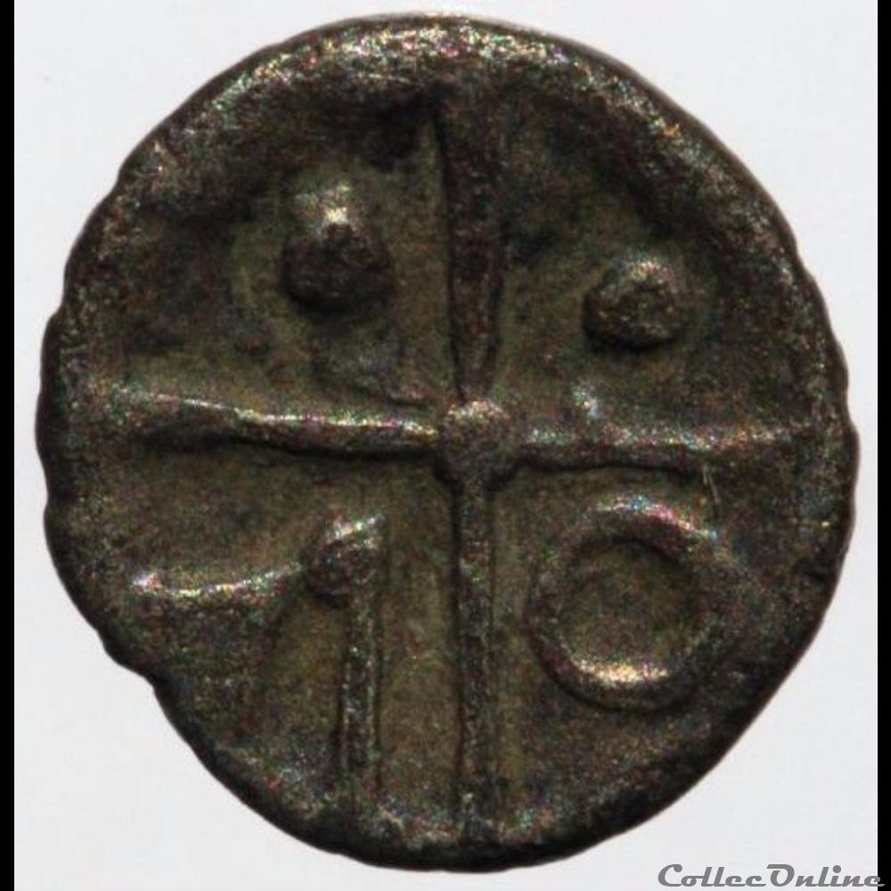 monnaie antique gauloise saves manque obole de style languedocien