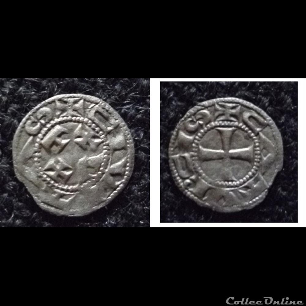Languedoc - ÉVÊCHÉ ET CITÉ DE CAHORS - Denier ANONYME (XIIIe siècle) monnaie france feodale languedoc eveche et cite de cahors denier anonyme xiiie siecle