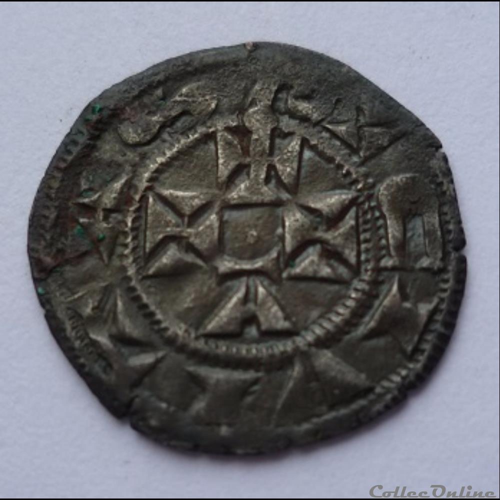 Languedoc - ÉVÊCHÉ ET CITÉ DE CAHORS - Denier ANONYME (XIIIe siècle) monnaie france feodale languedoc eveche et cite de cahors denier anonyme xiiie siecle