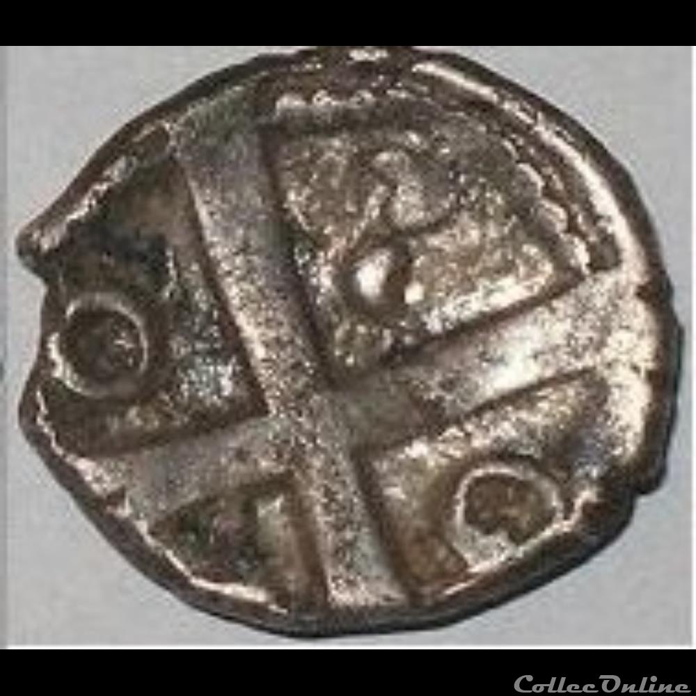 Savès 233 - Drachme au type de Belvès monnaie antique gauloise saves 233 drachme au type de belves