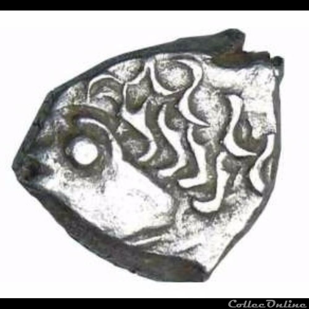Savès 91 - Drachme à la tête négroïde monnaie antique gauloise saves 91 drachme a la tete negroide