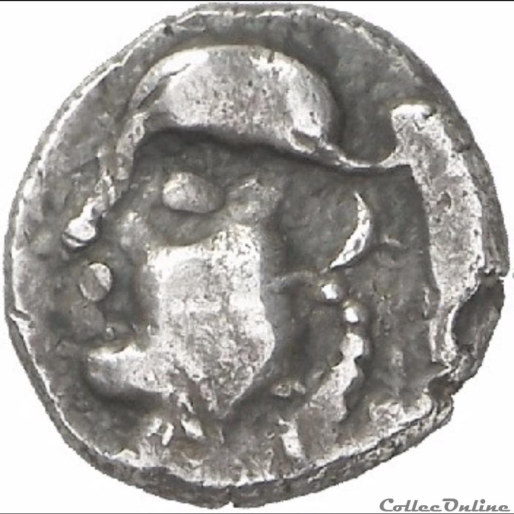 Savès 220 - Drachme au type de Belvès monnaie antique gauloise saves 220 drachme au type de belves