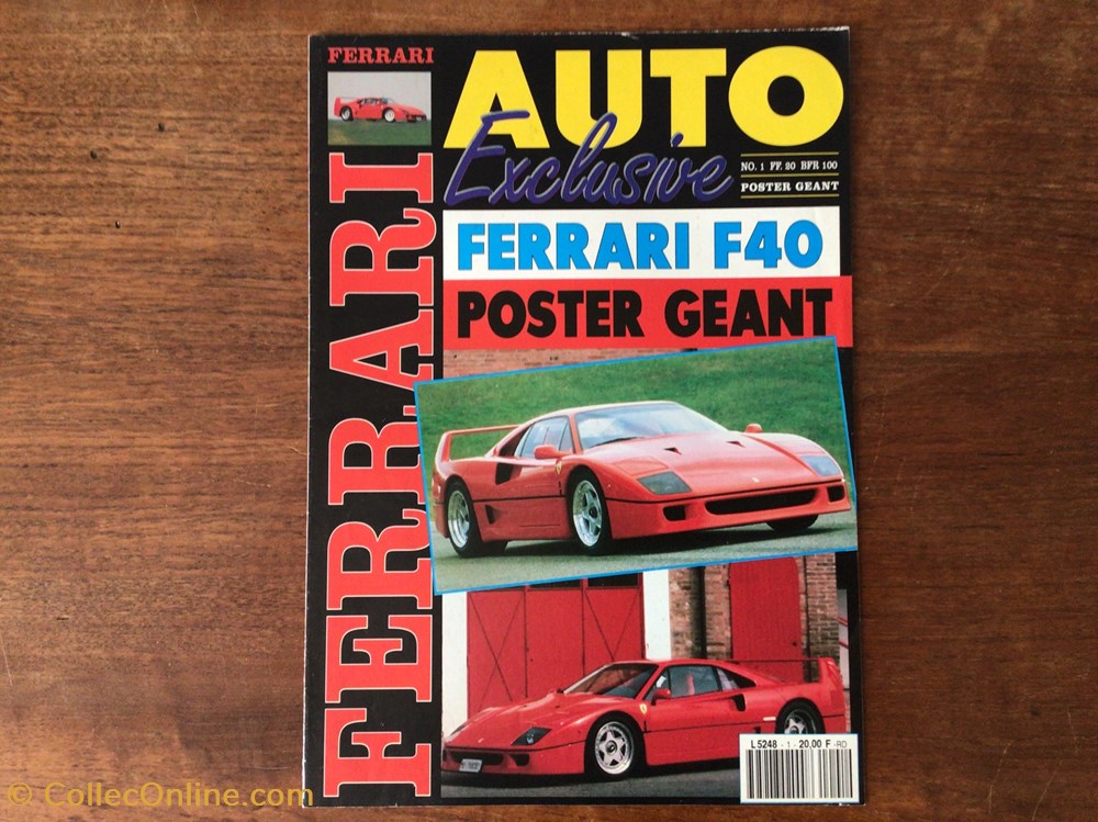 Auto exclusive - Ferrari F40 Poster géant livres bd revues auto exclusive ferrari f40 poster geant