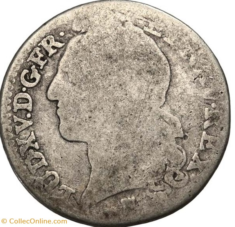 1/5 écu au bandeau 1741 T (Nantes) monnaies europe medievale france royales 1 5 ecu au bandeau 1741 t nantes