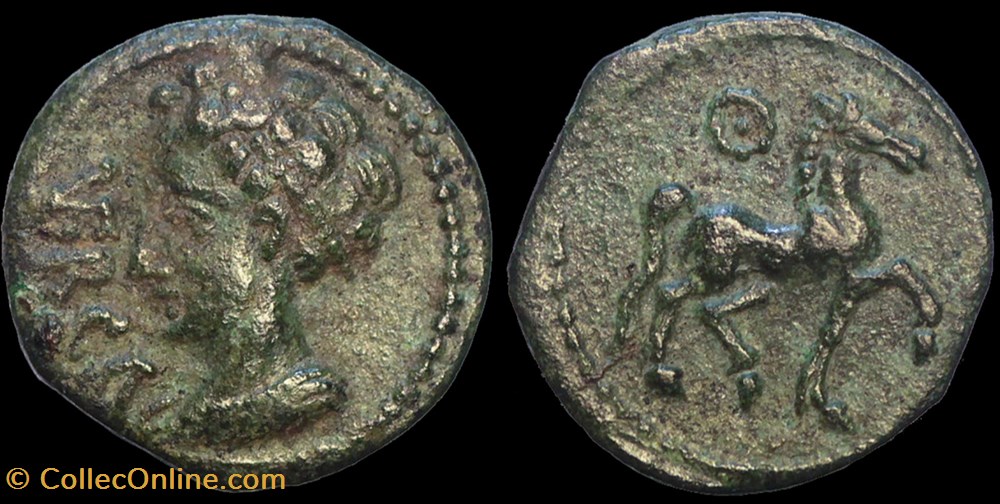ARVERNES : Bronze VERCA monnaies antiques celtes arvernes bronze verca