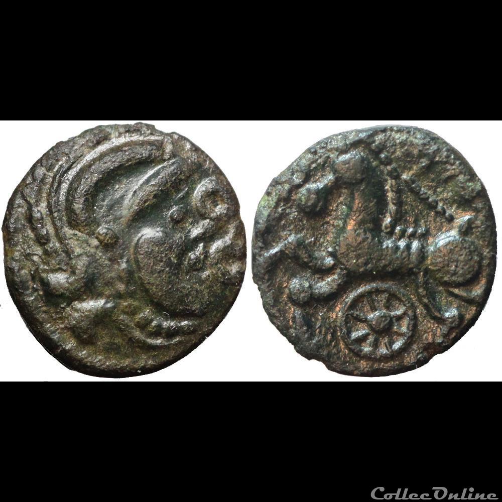 Calète au cheval et à la roue monnaie antique av jc ap gauloise calete au cheval et a la roue