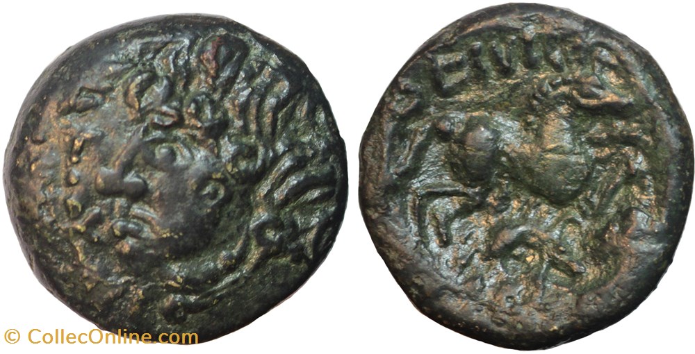 Suessions - Bronze DEIOYIKIIA monnaies antiques celtes suessions bronze deioyikiia
