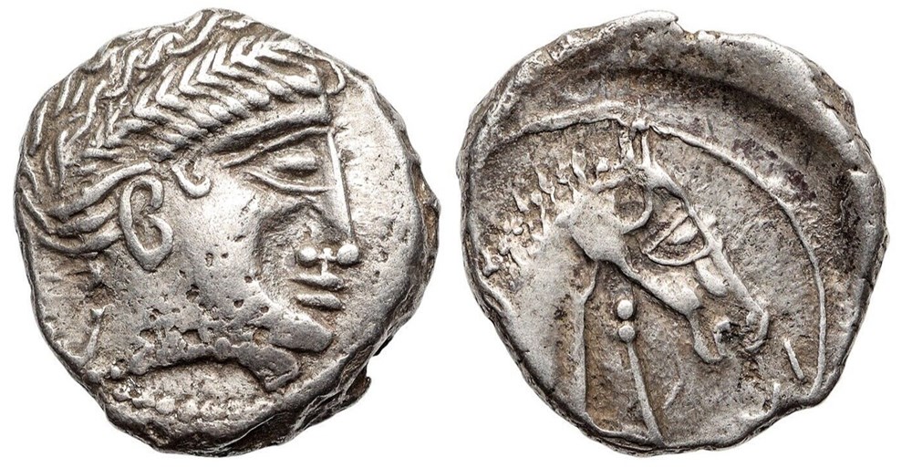 Drachme Cavares monnaies antiques celtes drachme cavares