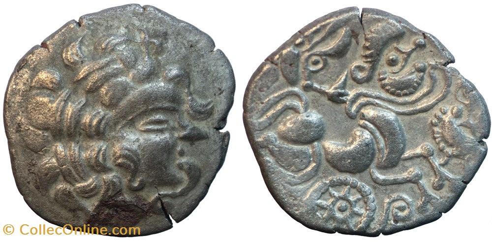 REDONS - Statère de billon monnaies antiques celtes redons statere de billon