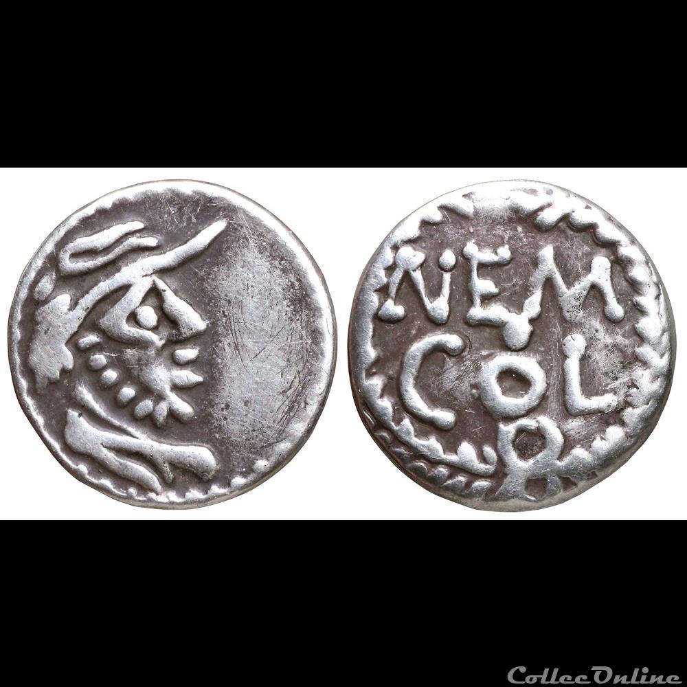 medaille antique gauloise imitation obole col nem