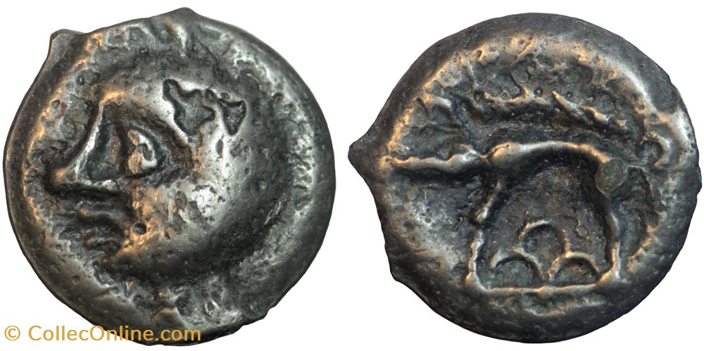 HAUTE ET MOYENNE SEINE Potin monnaies antiques celtes haute et moyenne seine potin