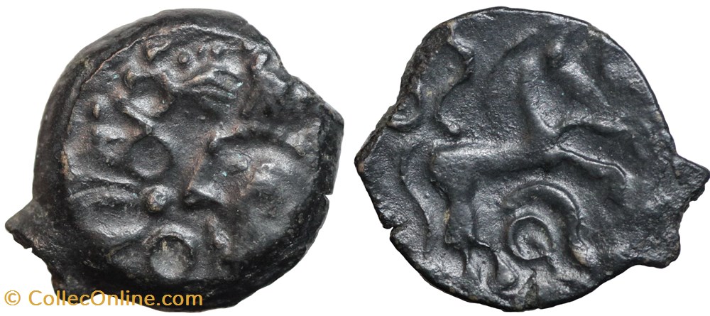 Région parisienne - Bronze VENEXTOC monnaies antiques celtes region parisienne bronze venextoc