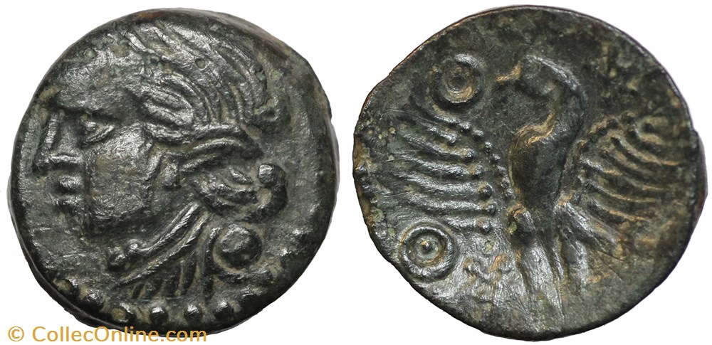 Bituriges à l'aigle monnaie antique av jc ap gauloise bituriges a aigle