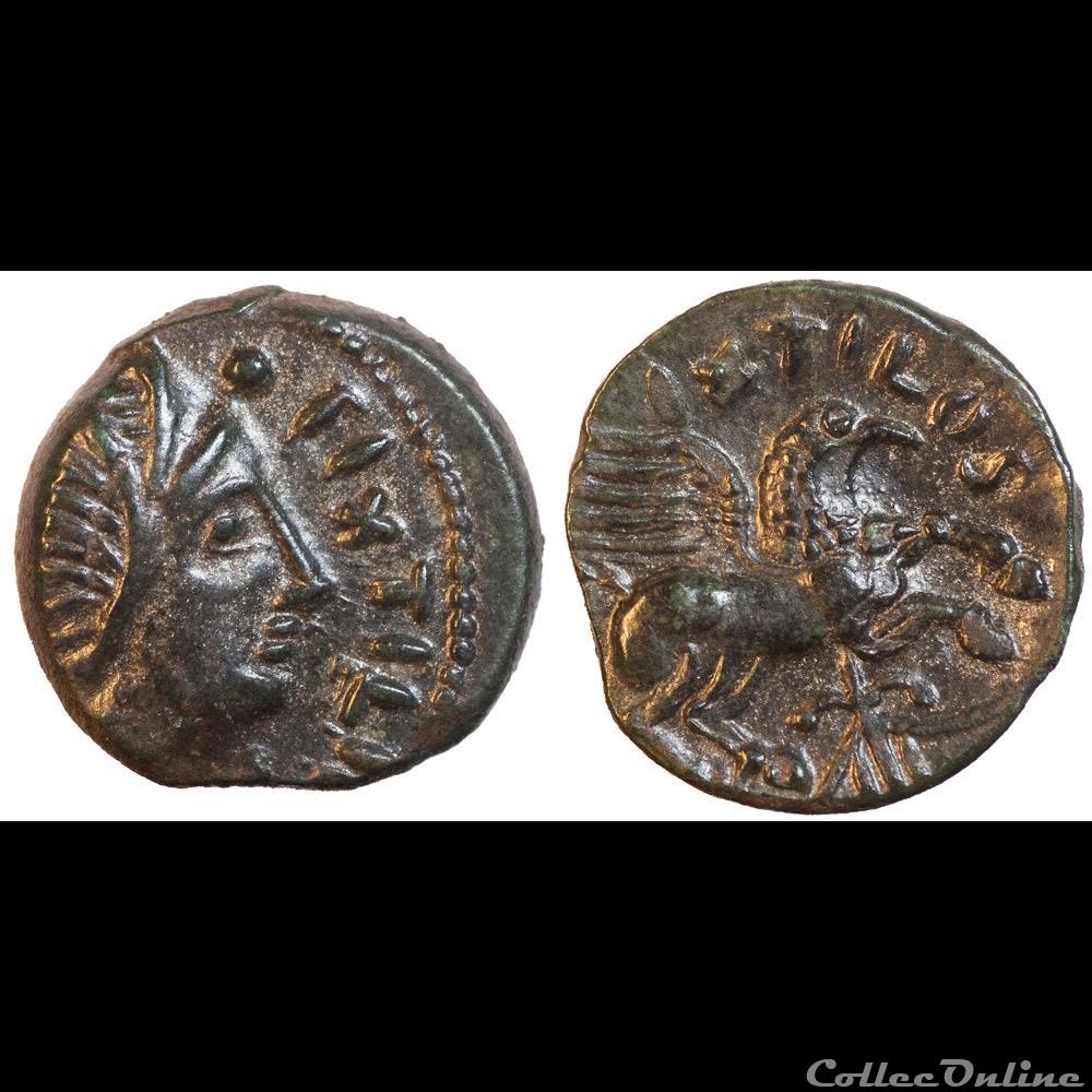 Bronze des Carnutes au griffon monnaie antique av jc ap gauloise bronze des carnutes au griffon