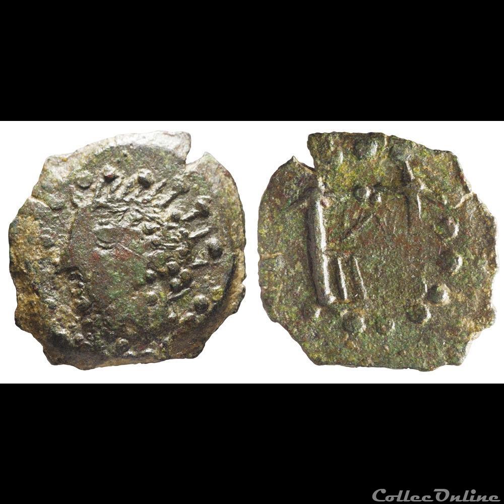 Bellovaques - Autel de Lyon 5 monnaie antique gauloise bellovaques autel de lyon 5