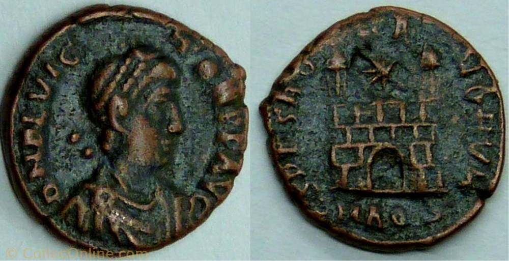 RIC.55b2 Flavius Victor (AE4, Spes Romanorvm) monnaie antique jc ap romaine ric 55b2 flavius victor ae4 spes romanorvm