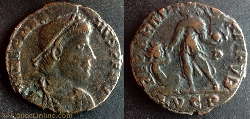 RIC.32.3 Magnus Maximus (AE2, Reparatio Reipvb) monnaie antique av jc ap romaine ric 32 3 magnus maximus ae2 reparatio reipvb