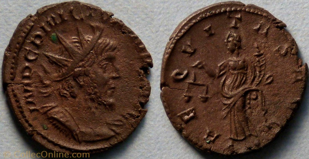 monnaie antique jc ap romaine ric 41 victorin antoninien aeqvitas avg