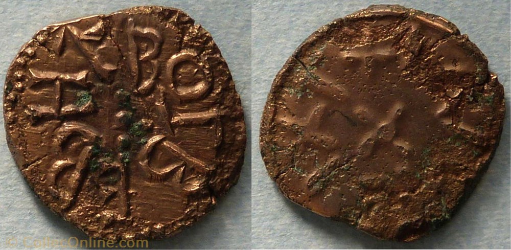 Osberht (styca, monétaire Wulfsige) monnaie monde royaume uni osberht styca monetaire wulfsige